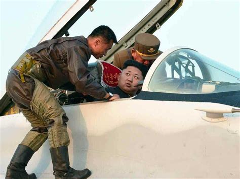 Photos Kim Jong Un Tries Out A Fighter Jet For Size Business Insider