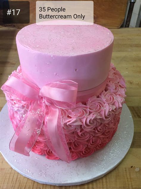 Two Tier Pink Rosette Cake Supreme Bakery Atelier Yuwaciaojp