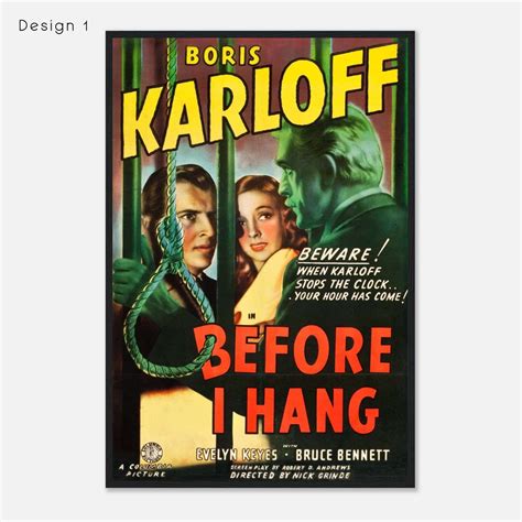 Before I Hang 1940 Movie Poster Print Citiesbox