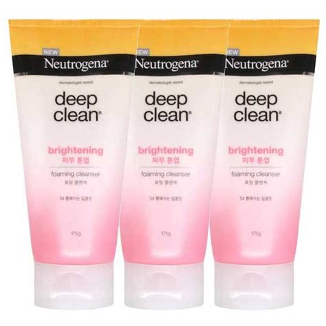 Neutrogena Deep Clean Brightening Foaming Cleanser 175g 617oz Ebay