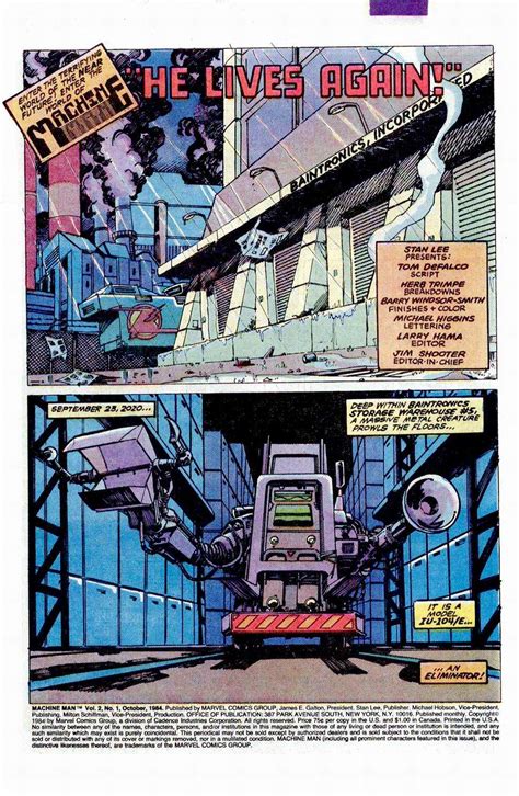 Read Online Machine Man 1984 Comic Issue 1