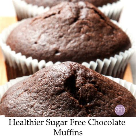 Healthier Sugar Free Chocolate Muffins - THE SUGAR FREE DIVA