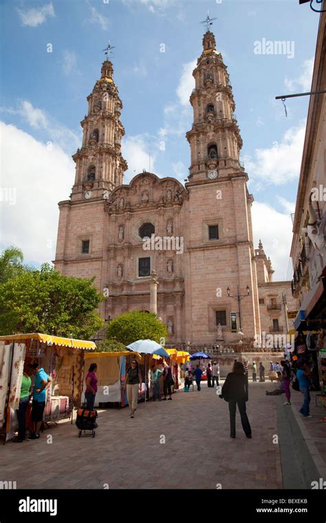 Our Lady Of San Juan De Los Lagos Church 1732 Jalisco Mexico Stock