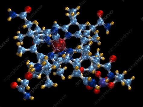 Vitamin B Cyanocobalamin Molecule Stock Image A