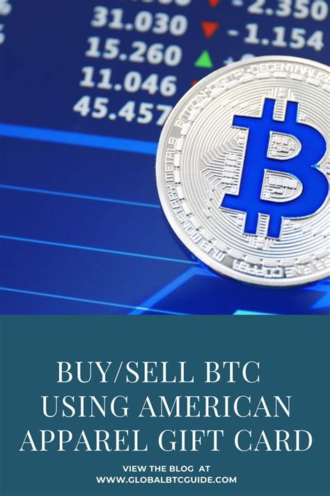 How To Buysell Btc And Other Cryptocurrencies Using American Apparel