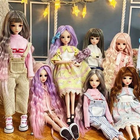 Bjd Dolls Full Sets Ball Jointed Doll Full House Dolls Doll Makeup Set Makeup Ball