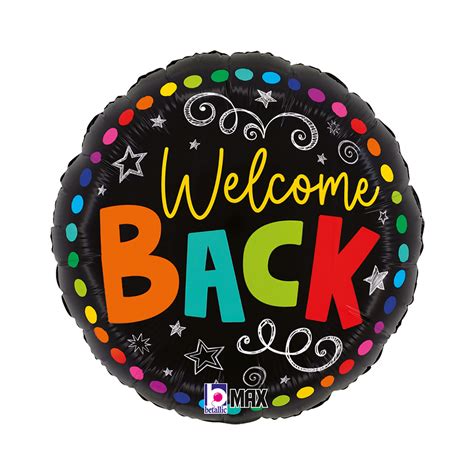 Palloncino R18 Colorful Welcome Back Nero