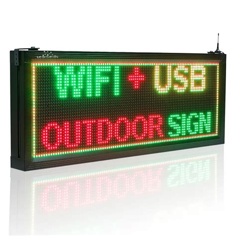 P10 SMD Led Scrolling Sign Outdoor 96 32 Full Color LED Message Display