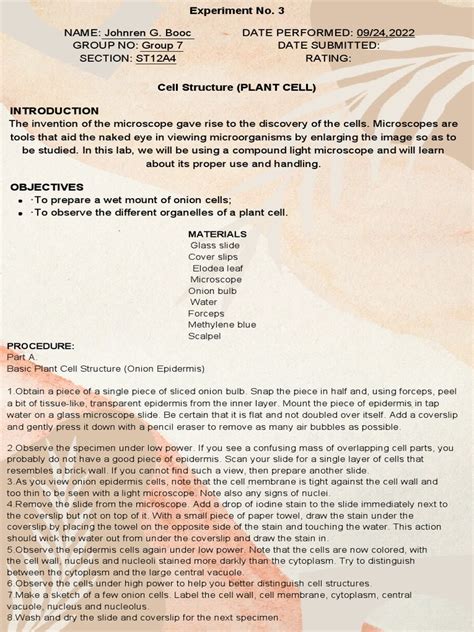experiment   cell biology cytoplasm