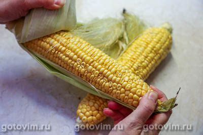 Кукуруза в початках в пакете для запекания. Рецепт с фото