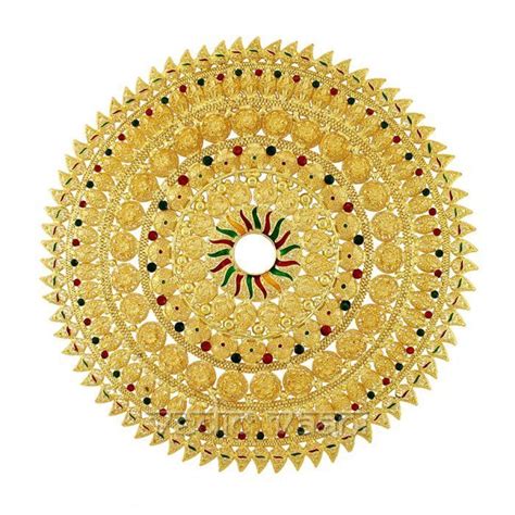 Hindu Gods Astra Weapon Golden Sudarshan Chakra Sudarshan Hindu