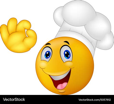 Chef Smiley Emoticon Royalty Free Vector Image