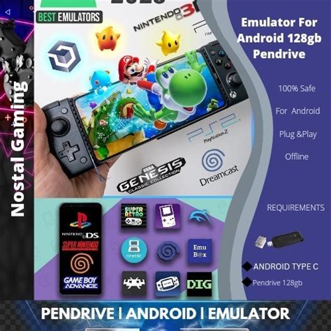 Android Emulator 128gb Type C Pendrive With Emulator PlayStation