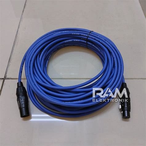 Jual Kabel Mic Canare L T S Biru Jack Canon Xlr Male To Socket Female