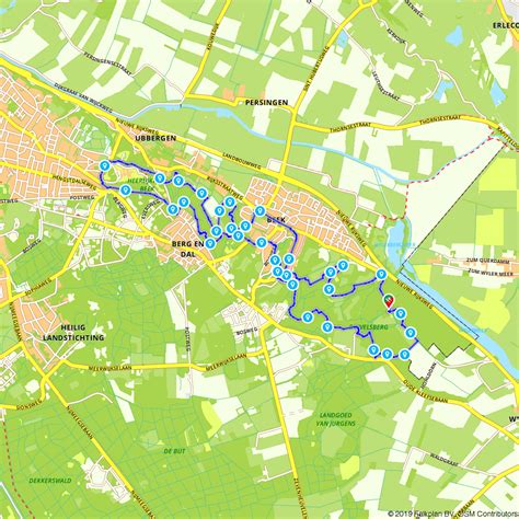 N Wandelroute In Het Rijk Van Nijmegen Berg En Dal Wandelroute