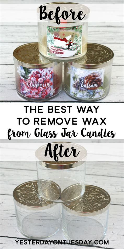 The Easiest Way To Remove Wax From A Glass Jar Candle Yesterday On