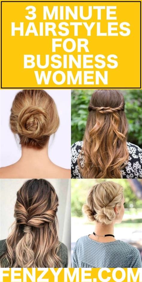 Easy And Quick Hairstyles Hairstyles For Working Women 35 Too Gorgeous 3 Minute Hairstyle