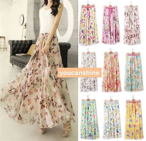 2015 Fashion New Casual Summer Bohemia Womens Pleated Boho Floral Print