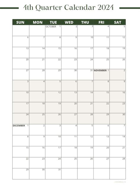 Printable 3 Month Calendar