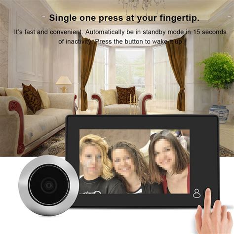 4 3 TFT Color LCD Smart Digital Door Peephole Viewer 110 Wide Angle HD