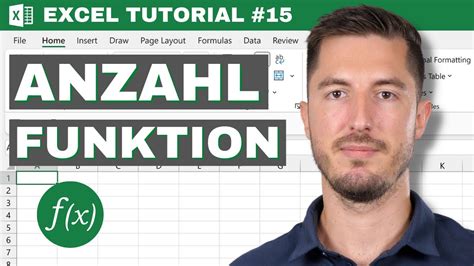 Grundlegende Excel Funktionen ANZAHL Funktion erklärt Excel