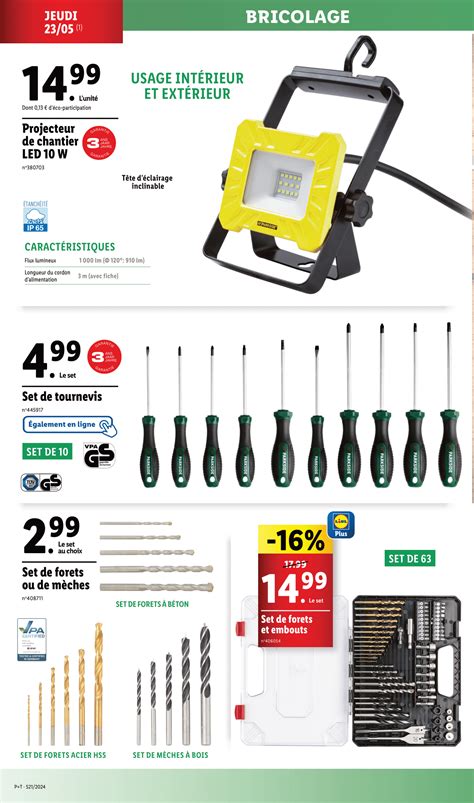 Arrivage Lidl Bricolage Parkside Mai Catalogue