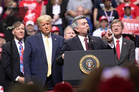 Cory Gardner Jobs And Space Force Trump Sells The Promise Of 4 More Years In Colorado Springs