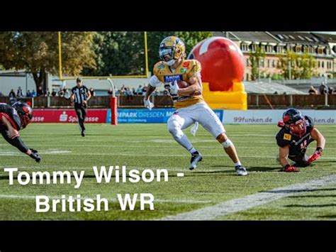 Tommy Wilson British WR GFL Rookie Season Highlights YouTube