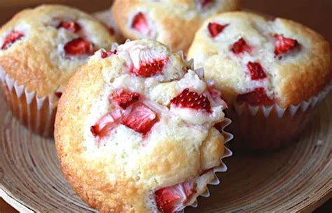 Muffins aux fraises et fromage à la crème Cuisine Momix