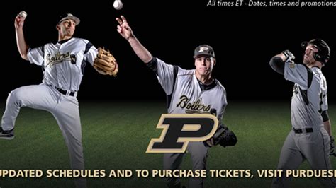 Purdue Baseball-Releases Promo Schedule - Hammer and Rails