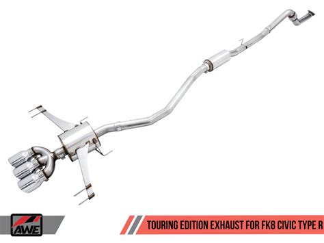 Awe Touring Edition Exhaust For Fk8 Civic Type R Includes Front Pipe