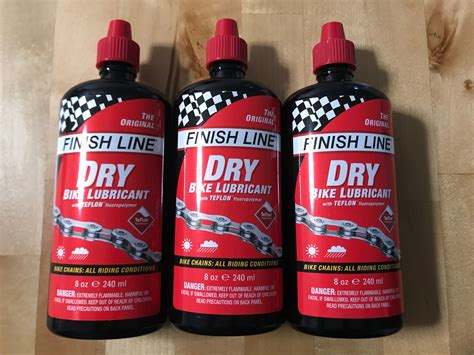 240ml Big Bottle Finish Line Teflon Plus Dry Chain Lube Sports