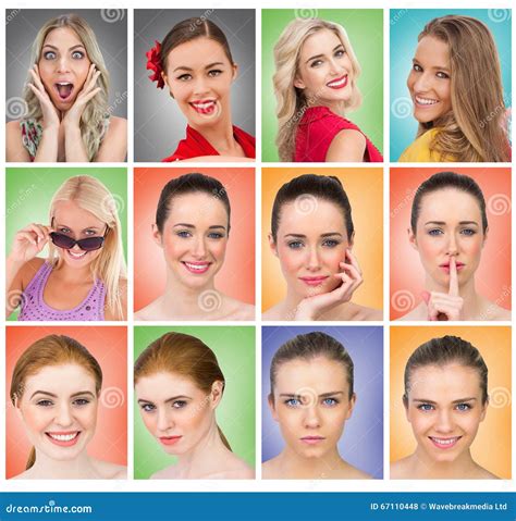 Composite Image Of Composite Image Of Smiling Blonde Natural Beauty