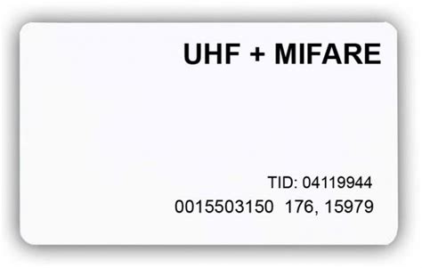 RFID карта комбинированная UHF + MIFARE, ISO (с номером) купить по цене ...
