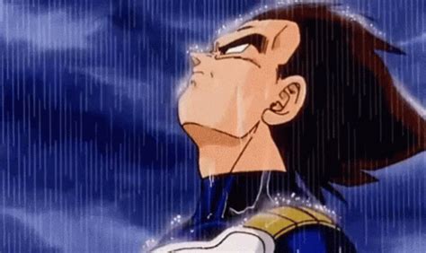 Vegeta Rain GIF - Vegeta Rain - Discover & Share GIFs