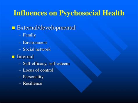 Ppt Psychosocial Health Powerpoint Presentation Free Download Id