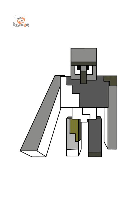 43 Minecraft Iron Golem Coloring Pages Free Coloring Pages