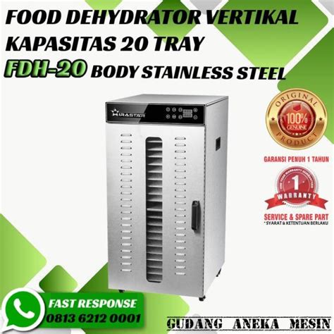 Jual Food Dehydrator Tray Fdh Pengering Makanan Herbal Daging Buah