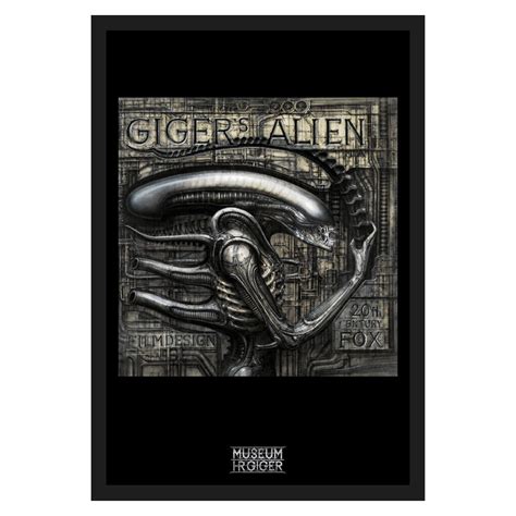 Black Framed Hr Giger S Alien Filmdesign Poster X Cm Print