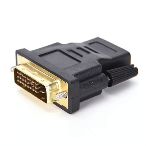 Dvi D Pin Male To Hdmi Female M F Adapter Converter For Hdtv Lcd