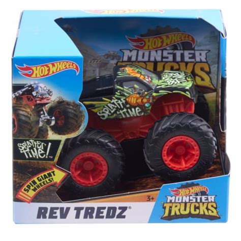 Hot Wheels Monster Trucks Rev Tredz Splatter Time Vehicle 1 Ct Fred