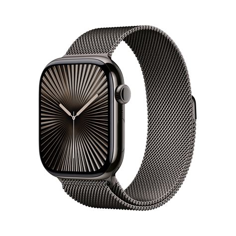 Apple Watch Series 10 Gps Cellular 46mm Slate Titanium Case With Slate Milanese Loop Ml