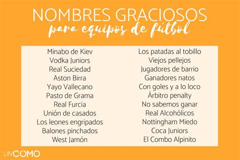 Nombres Graciosos Para Clubes Pro