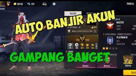 Cara H Ck Akun Free Fire Sultan Dengan Mudah Terbaru Youtube