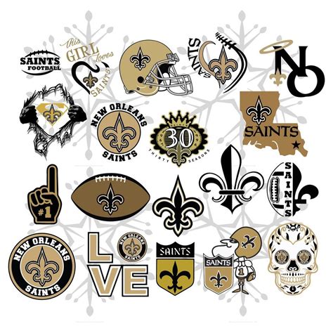 New Orleans Saints Svg And Pdf File Cutouts Files Logo Silhouette