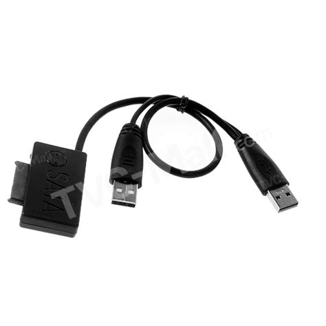 Stylish Usb To Slimline Sata Pin Cd Dvd Rom Driver Adapter