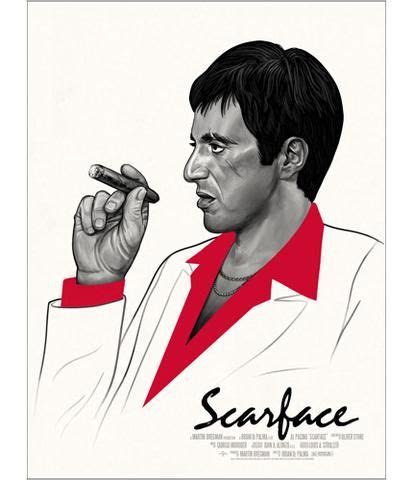 Scarface – Poster - Canvas Print - Wooden Hanging Scroll Frame ...