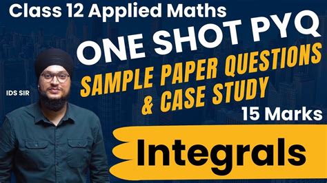 Pyq Chapter One Shot Integrals Pyqs Applied Maths Class