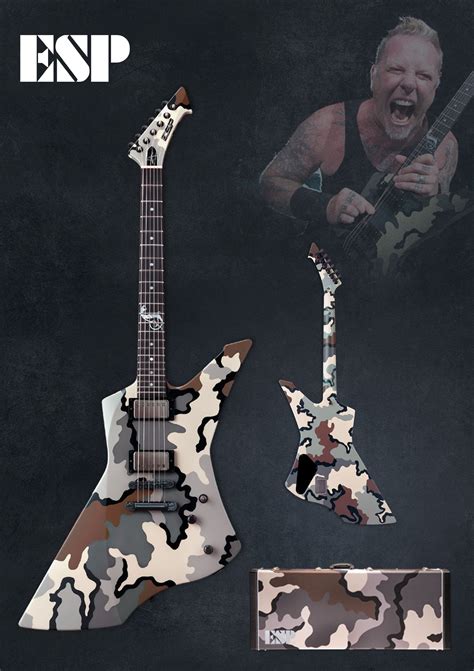 Esp Snakebyte Camo James Hetfield Signature Series