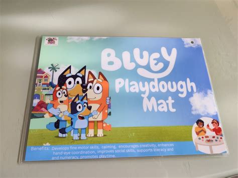 Bluey Playdough Mat - Etsy